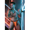 Breedwell Harnais Neo Camo Noir-orange Neon